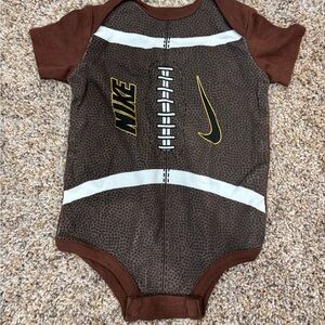Nike Brown Football Graphic Kids Bodysuit